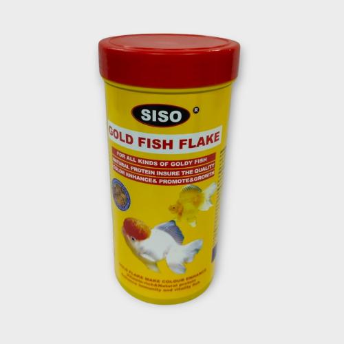 SISO GOLD FISH FLAKE 100G/500ML FISH FOOD أكل لأسم...