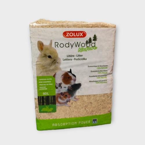 Zolux #212016 RodyWood WOOD CHIPS 60L نشارة خشب أر...