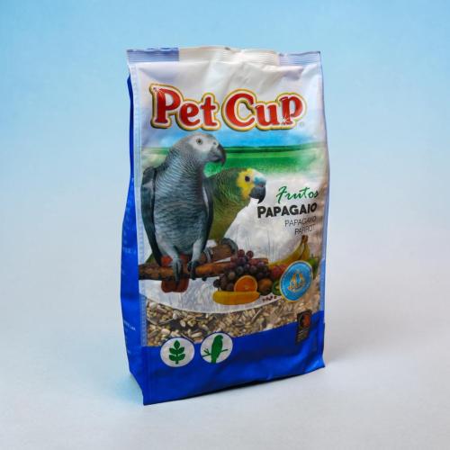 Pet Cup PARROT 3kg أكل طيور الببغاوات