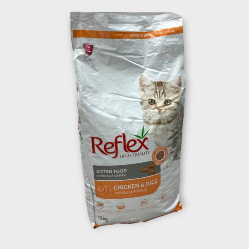 Reflex Kitten Chicken And Rice CAT FOOD 15KG أكل ق...