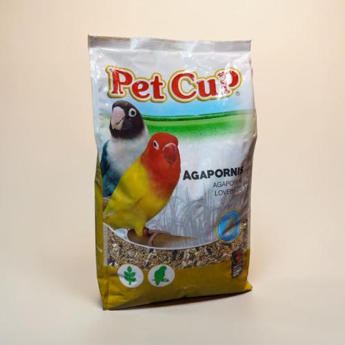Pet Cup LOVEBIRDS 4kg أكل طيور الكروان والروز