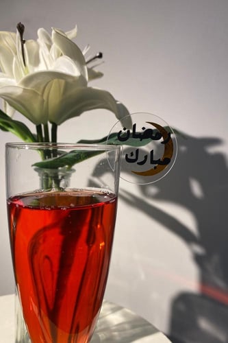 زينة عصير بعبارات 12 حبة