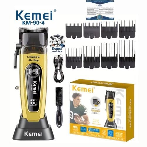 kemei km 90 4 ماكينة حلاقة احترافية سلكية ولاسلكية...