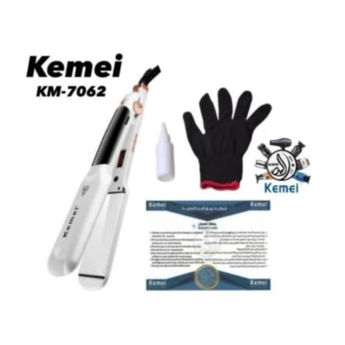 مكواة شعر سيراميك كيمي 7062 بالبخار 450 واط مع قلف...