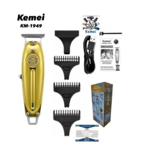 kemei 1949 المعروفة للدقن والتحديد مع 3 أمشاط