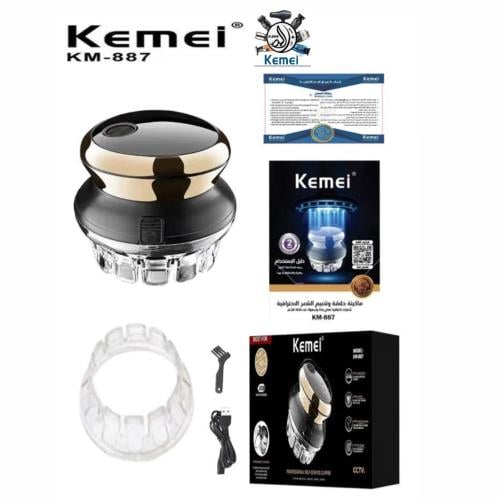 kemei 887 ماكينة الشعر المبتكرة زيرو موس