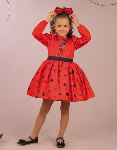 فستان بنات -الدعسوقة الفاخر