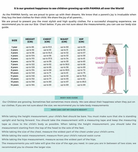 فستان بنات -PAMINA