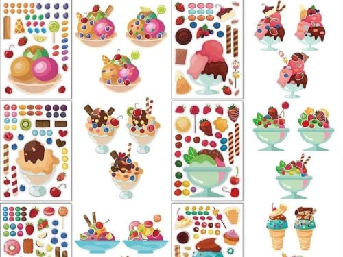 ملصقات لغز تركيب للأطفال (بدون ارواح )