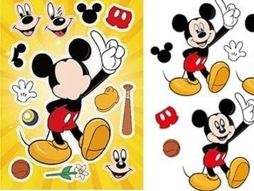 ملصقات لغز تركيب للأطفال