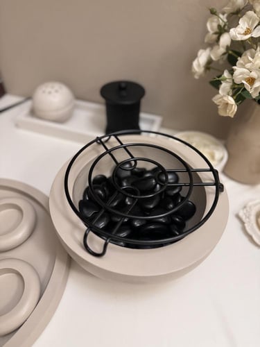 مجموعة سخان مع صينية و كوستر