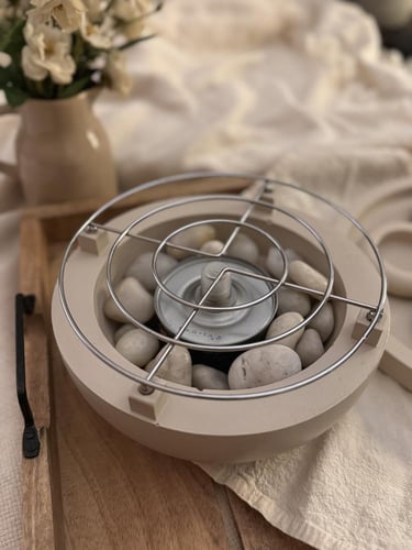 مجموعة سخان مع صينية و كوستر