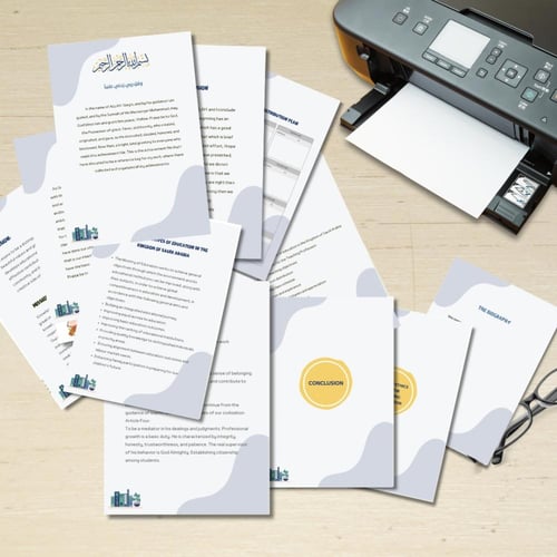 ملف إنجاز معلمة لغة انجليزية رقمي قابل للطباعة مع...