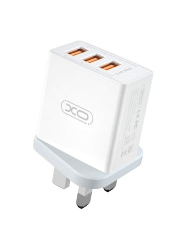 فيش جداري ثلاثة منافذ usb