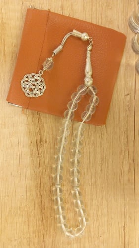 طقم سبحة الإهداء الفاخر - مع محفظة جلدية