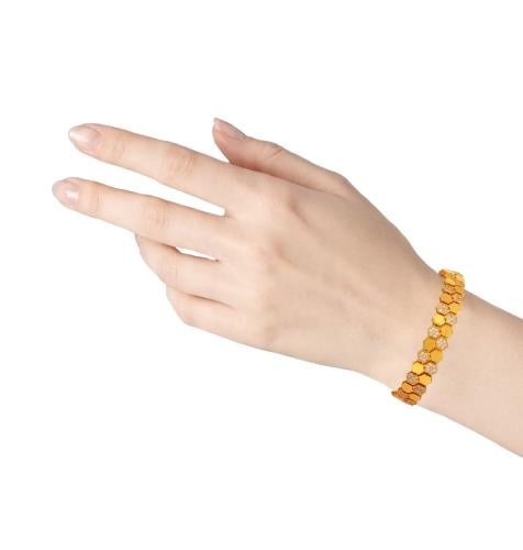 Gold bracelet - 21 karat - approximately 16.38 grams