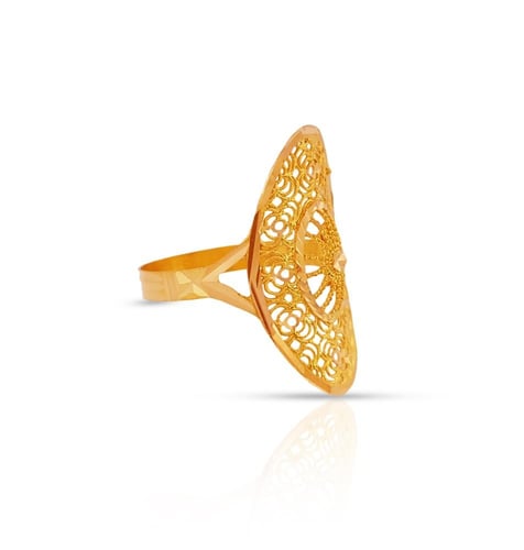 خاتم ذهب - عيار 21- 2.300 جرام تقريباً-مقاس 17