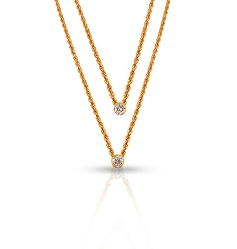 عقد ذهب - عيار 18- 3.1 جرام تقريباً