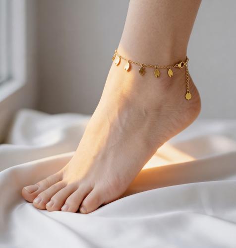 Gold anklet - 18 karat - approximately 2.97 grams