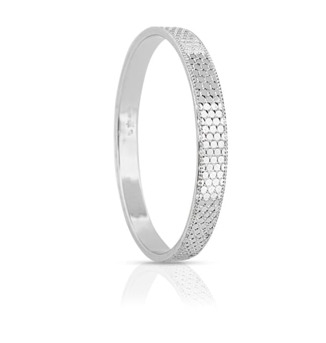 بنجرة ذهب أبيض -عيار 21 من مقاس 11 الى مقاس 25