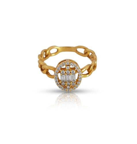 خاتم ذهب - عيار 18- 3.23 جرام تقريباً