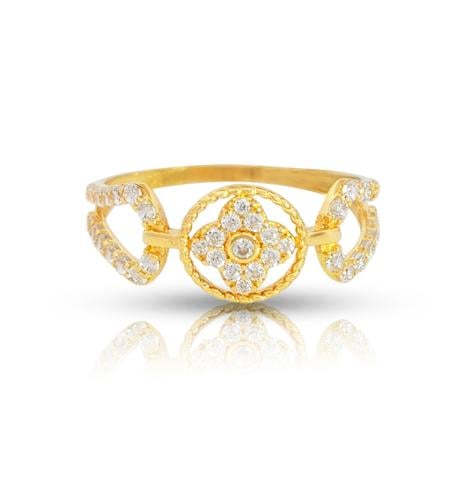 خاتم ذهب - عيار 18- 1.16 جرام تقريباً