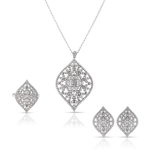 نصف طقم ذهب - عيار 18- 12.73 جرام تقريباً