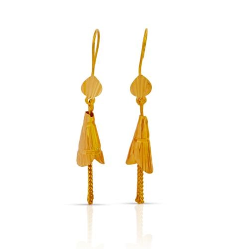 حلق ذهب - عيار 21 - 3.940 جرام تقريباً