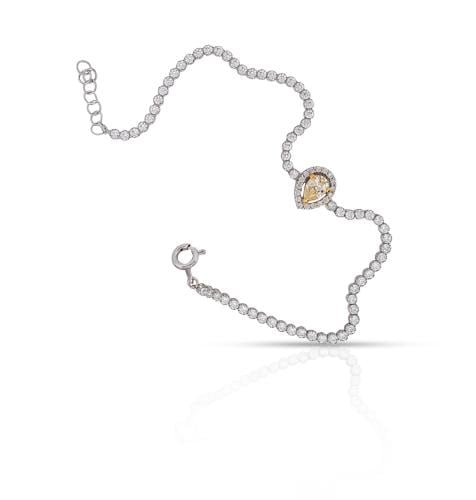 اسوارة ذهب أبيض - عيار 18-3.470 جرام تقريباً