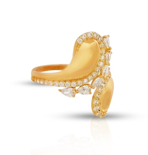 خاتم ذهب - عيار 18- 2.25 جرام تقريباً