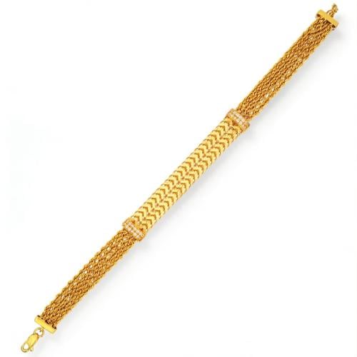 Gold bracelet - 21 karat - approximately 8.29 gram...