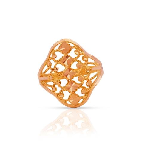 خاتم ذهب - عيار 21- 2.24 جرام تقريباً-مقاس 18