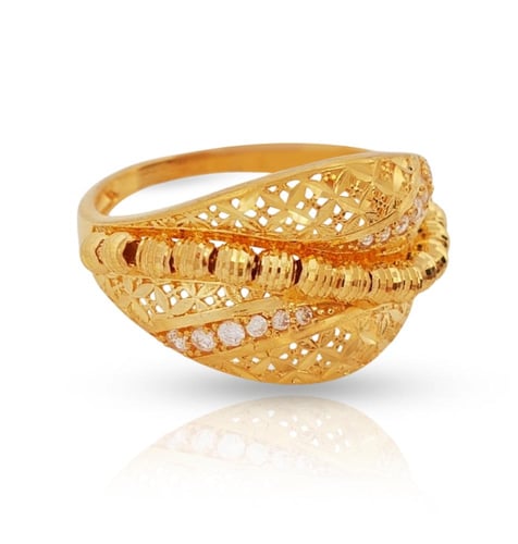 خاتم ذهب - عيار 21- 3.380 جرام تقريباً