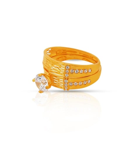 خاتم ذهب - عيار 21-4.08 جرام تقريباً