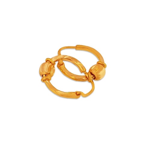 حلق ذهب - عيار 21 - 1.39 جرام تقريباً