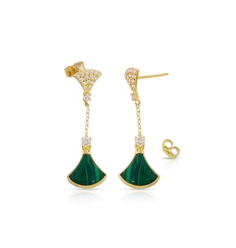 حلق ذهب - عيار 18 - 1.310جرام تقريباً