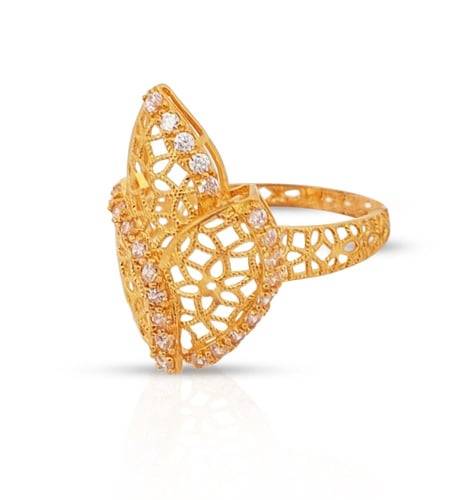 خاتم ذهب - عيار 21 - 2.38 جرام تقريباً