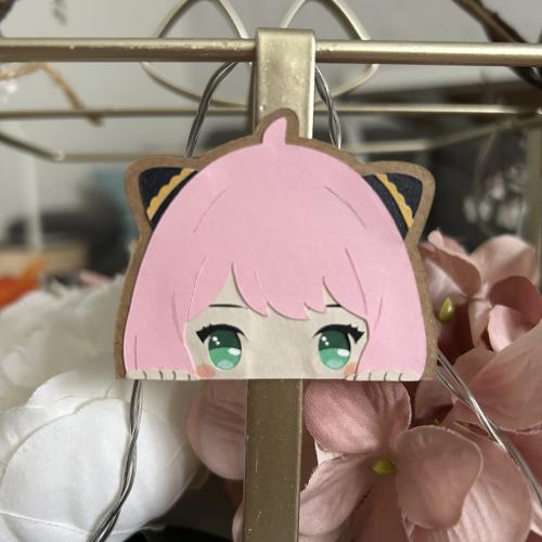 Magnet with paper art character Anya