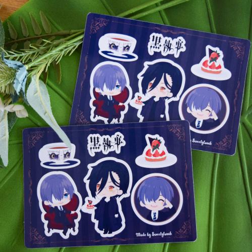 Black Butler character stickers