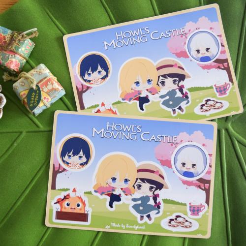 Howl’s Moving Castle character stickers