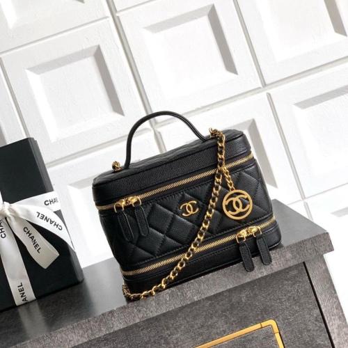 شنطه شانيل فيانتي اسود مقاس 19