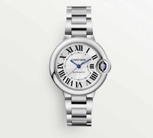 ساعة كارتير بالون نسائيه فضي مقاس 31mm