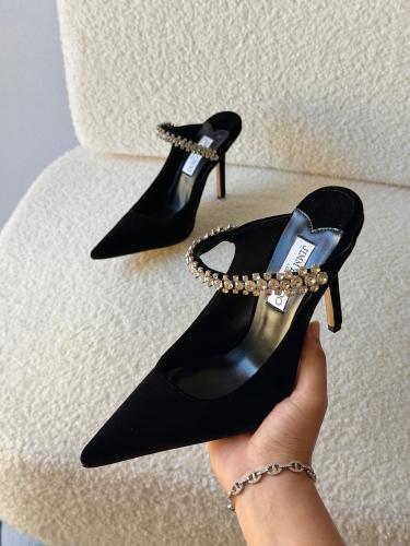 حذاء كعب بكريستال أنيق – Jimmy Choo