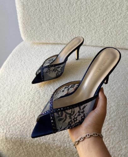 حذاء كعب بكريستال أنيق – Jimmy Choo