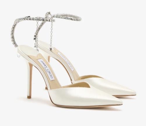 حذاء كعب جيمي تشو كريستال أنيق (Jimmy Choo Crystal...