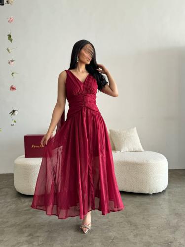 فستان ناعم لولو من الظهر