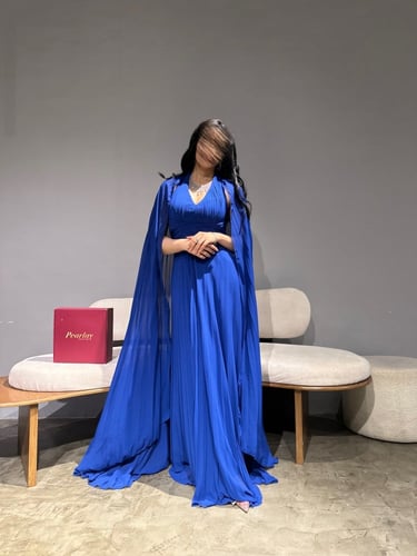 Blue long dress