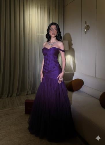 فستان روج دي فام بنفسجي - Rouge de Femme