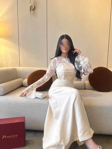 فستان نُور الدانتيل – تصميم قطعتين