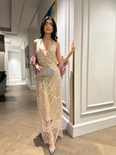 فستان إيليت الكريستالي